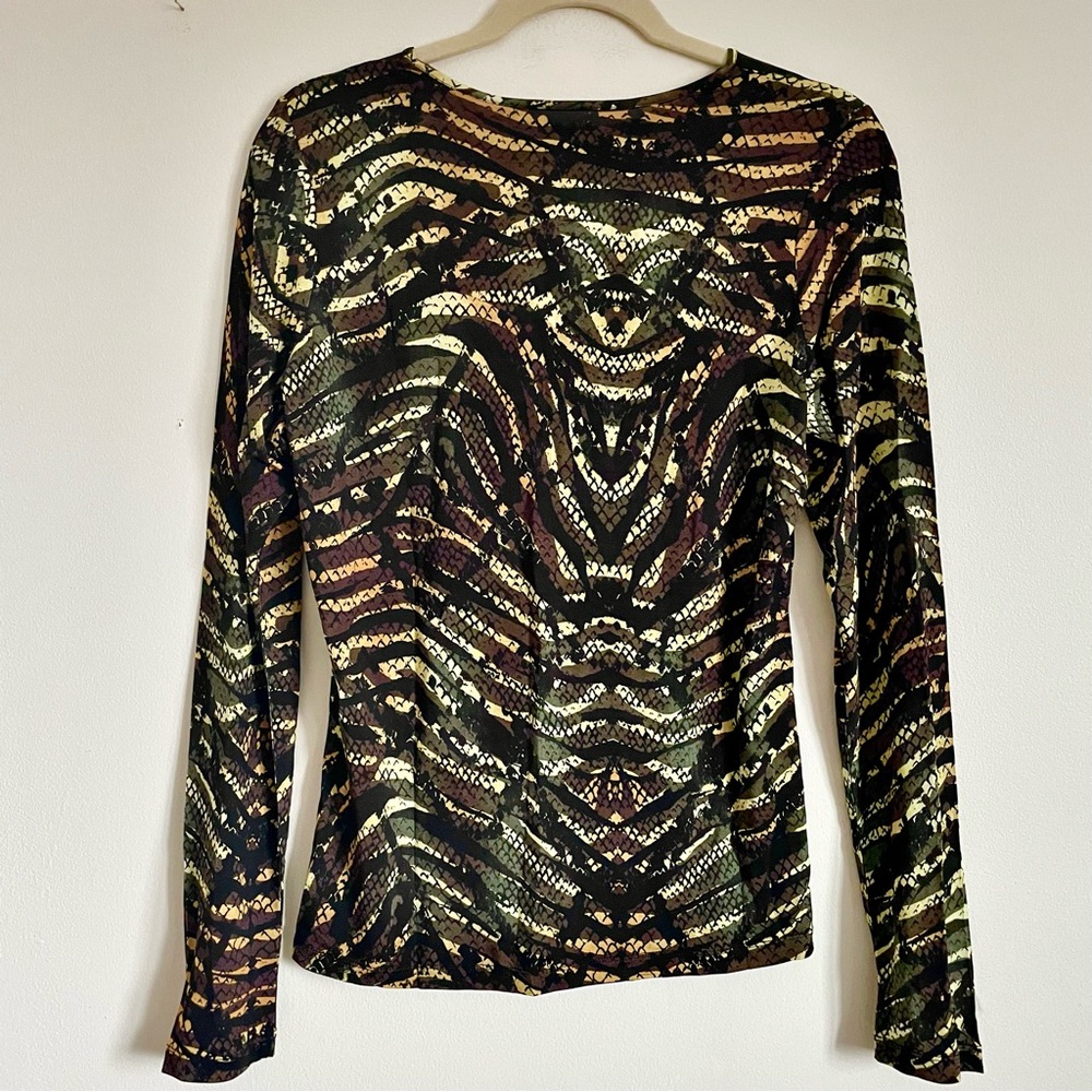 Marie Oliver Hazel Top Blouse In Bengal Snakeskin Size M NWT - Picture 6 of 15
